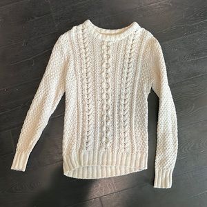 Vintage Woven Cream Sweater w/ no Tags
